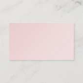 Rosa Blush Elegance Hochzeit Platzkarten (Rückseite)