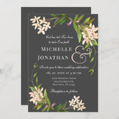 Rosa Blush Eleganter Garten Christliche Hochzeit Einladung (Vorne/Hinten)