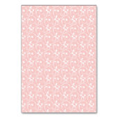 Rosa Blush Eleganter Hochzeitstil Tischnummer (Rückseite)