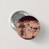 Rosa Blush Gefärbte Krawatte OM Lotus Button (Vorne & Hinten)