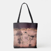 Rosa Blush Gefärbte Krawatte OM Lotus Tasche (Rückseite)