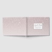 Rosa Blush Glittery Wedding Gästebuch (Voll)