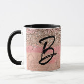 Rosa Blush Glitzer marokkanische Prinzessin Glam Tasse (Links)