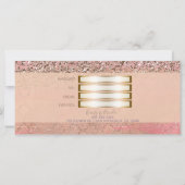 Rosa Blush Glitzer Marokkanischer Glam Geschenkgut (Rückseite)