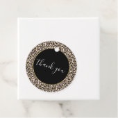 Rosa Blush Gold Leopard Print Geschenkanhänger (Beispiel)