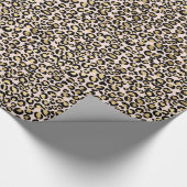 Rosa Blush Gold Leopard Print Geschenkpapier (Ecke)