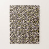 Rosa Blush Gold Leopard Print Puzzle (Vertikal)