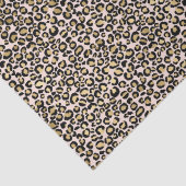 Rosa Blush Gold Leopard Print Seidenpapier (Detail)