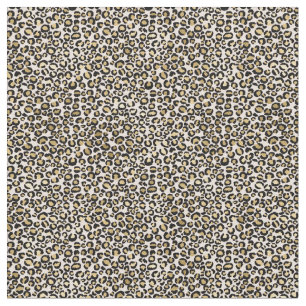 Rosa Blush Gold Leopard Print Stoff