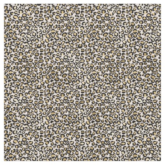 Rosa Blush Gold Leopard Print Stoff (Nahaufnahme)