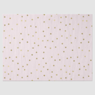 Rosa Blush Gold Sparkle Confetti Seidenpapier