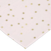 Rosa Blush Gold Sparkle Confetti Tischdecke (Schrägansicht)