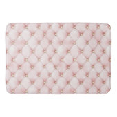 Rosa Blush Gold Tufts Badematte (Vorderseite)
