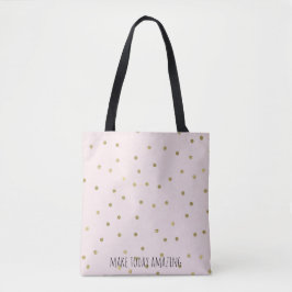 Rosa Blush Goldgräber Confetti Personalisiert Tasche