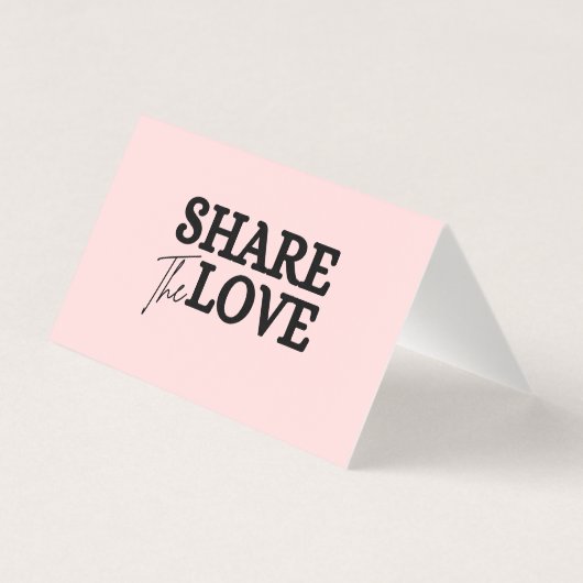 Rosa Blush-Hochzeitskennzeichen mit QR-Code (Rückseite)