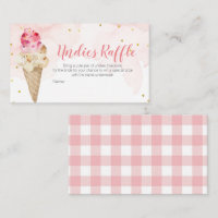 Rosa Blush Ice Cream Undies Raffles Brautparty