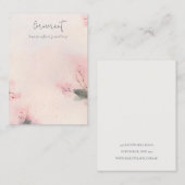 Rosa Blush Kirry Blossom Blank Juwelier Display Visitenkarte (Vorne/Hinten)