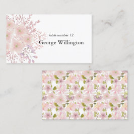 Rosa Blush Magnolia Blorale Hochzeitsstimmung Plat Platzkarte