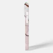 Rosa Blush-Marmor mit Kupferakzenten Case-Mate iPhone Hülle (Rückseite / Links)