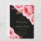 Rosa Blush Modern Divine Hochzeit Einladung (Vorderseite)