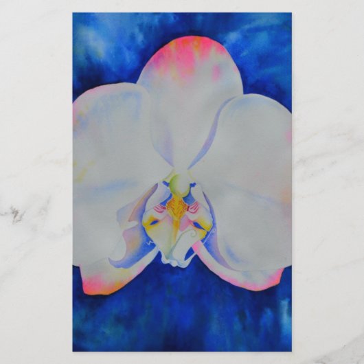 Rosa Blush Orchid Briefpapier (Vorderseite)