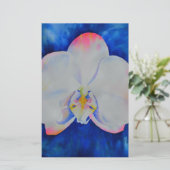 Rosa Blush Orchid Briefpapier (Stehend Vorderseite)