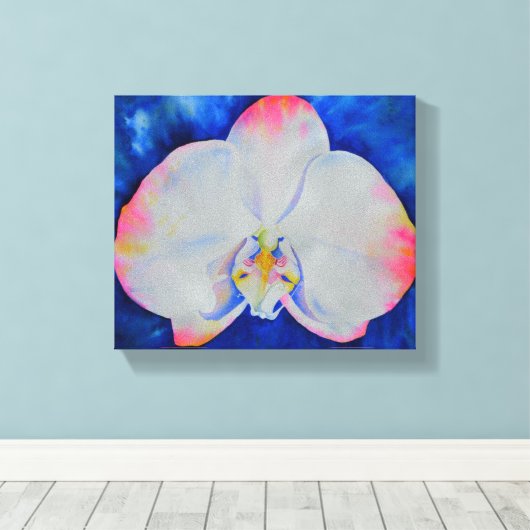 Rosa Blush Orchid Leinwanddruck (Insitu (Holzboden))