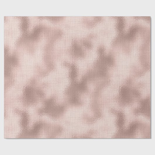 Rosa Blush Rosen Gold Geburtstag Geschenkpapier (Flach)