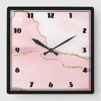 Rosa Blush Tor mit Gold Ribbon Elegant