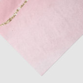 Rosa Blush Tor mit Gold Ribbon Elegant Seidenpapier (Detail)