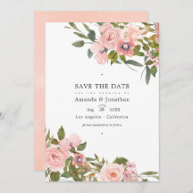 Rosa Blush und Rose Gold Floral Wedding Foto