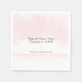 Rosa Blush Wedding Elegance Serviette (Vorderseite)