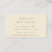 Rosa Blush Wild Rose Business Card Visitenkarte (Rückseite)