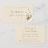 Rosa Blush Wild Rose Business Card Visitenkarte (Vorne/Hinten)