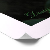 Rosa Blushing Poster (Ecke)