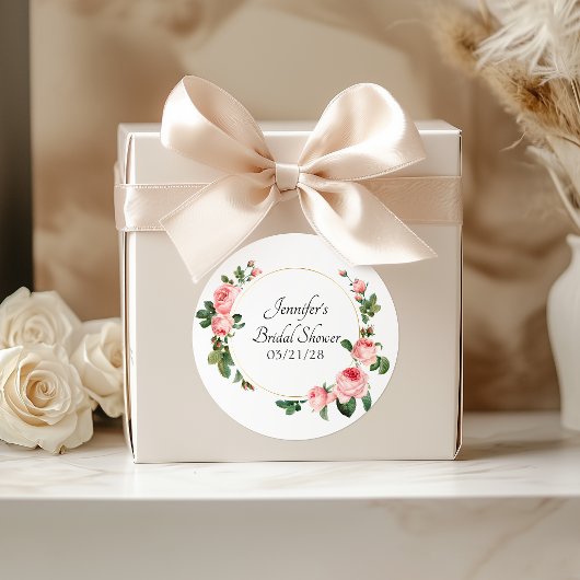 Rosa Blushing Runder Aufkleber