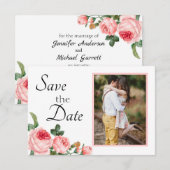 Rosa Blushing Save The Date (Vorne/Hinten)