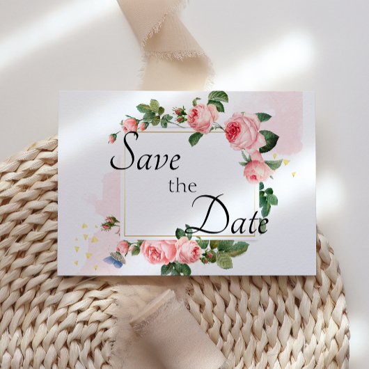 Rosa Blushing Save The Date