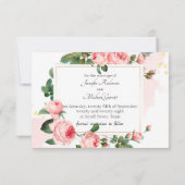 Rosa Blushing Save The Date (Rückseite)