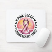 Rosa Blut Unzerbrechlicher Geist Rosa Bronchialbru Mousepad (Mit Mouse)