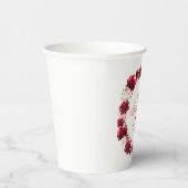 Rosa Blüte 18. Geburtstag Personalisiert Pappbecher (Rechts)