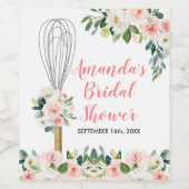 Rosa Blüte Bald, um vom Weinetikett wegzuflüstern (Einzelnes Label)