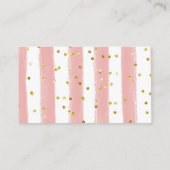 Rosa Blüte bald weg von der Registrierung Begleitkarte (Rückseite)