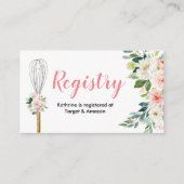 Rosa Blüte bald weg von der Registrierung Begleitkarte (Vorderseite)