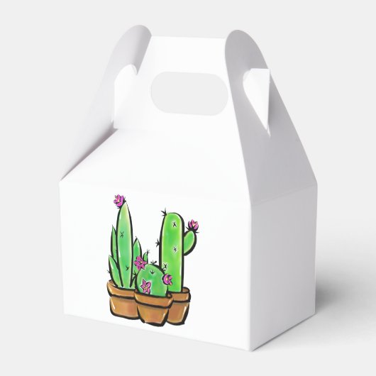 Rosa Blüte Cactus cacti succulents Geschenkschachtel (Rückseite)