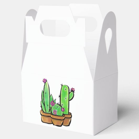 Rosa Blüte Cactus cacti succulents Geschenkschachtel (Geöffnet)