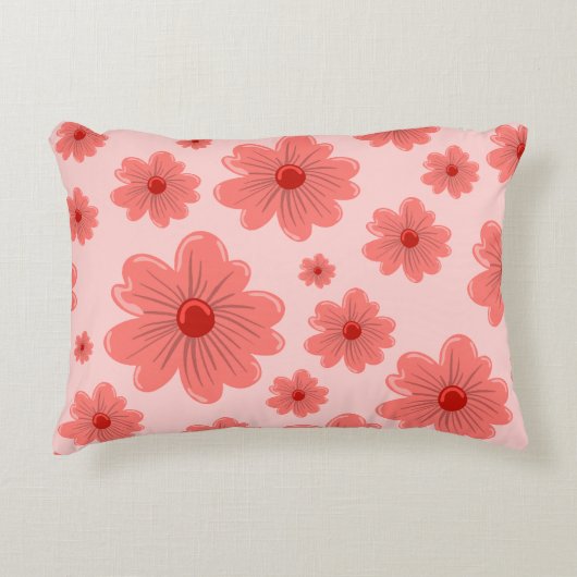 rosa Blüte Dekokissen (Vorderseite)