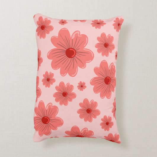 rosa Blüte Dekokissen (Rückseite(Vertikal))