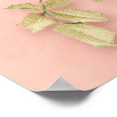 Rosa Blüte & Diamond Tiara Princess Baby Dusche Poster (Ecke)