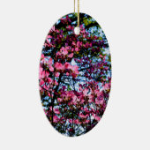 Rosa Blüte Dogwood Keramikornament (Rechts)